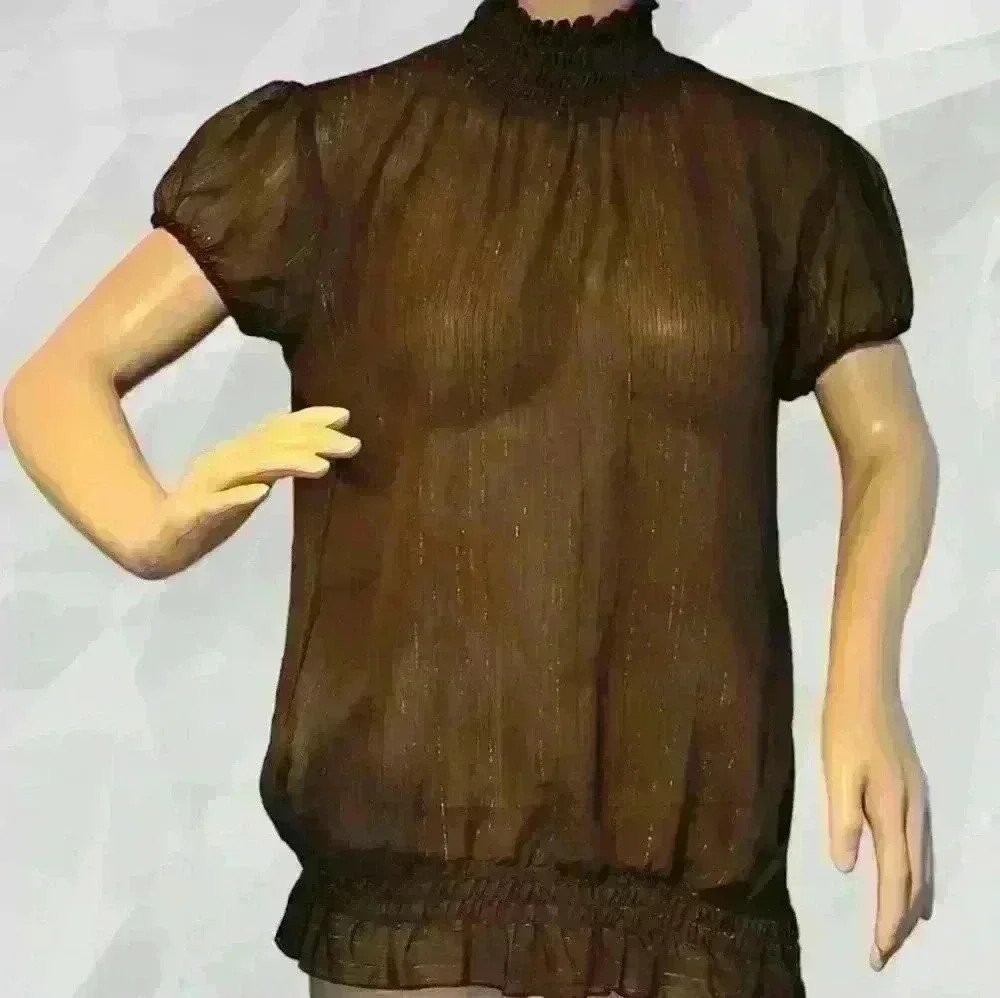 Goddess High Neck Blouse SzL